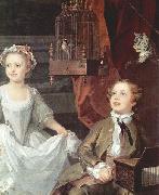 William Hogarth, Portrat der Graham Kinder, Detail